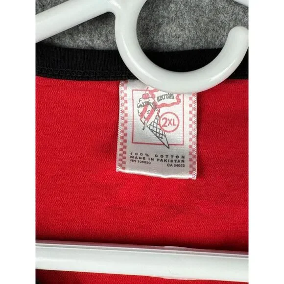 Billionaire Boys Club Shirt Men's 2XL ICE CREAM Spellout Raglan Graphic 2 Sided